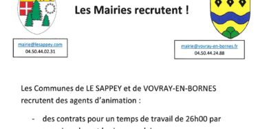 Recrutement d'agents d'animation