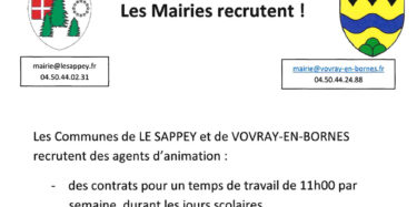 Recrutement d'agents d'animation 11h par semaine