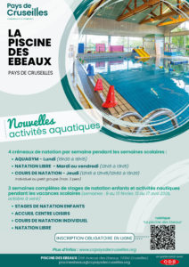 Nouvelles activités à la piscine des Ebeaux dès janvier 2026